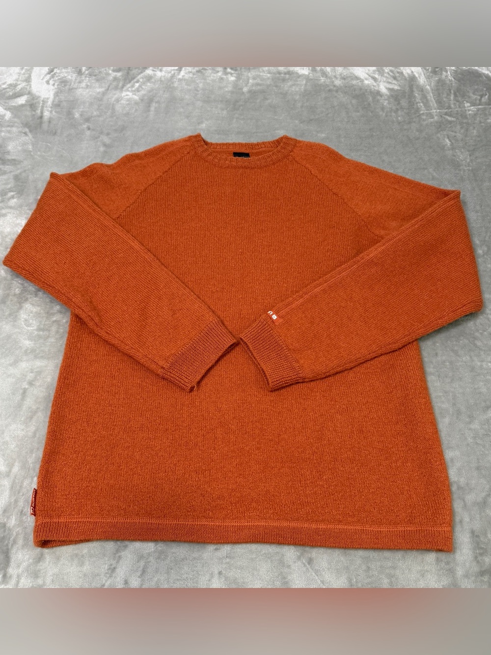 Vintage Y2K Burton 100% Wool Sweater Orange Men's Medium Skate Snowboard